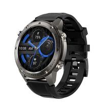 Rainbuvvy DM56 GPS išmanusis laikrodis 5ATM, vandeniui atsparus 170+ sporto režimų, 1,43 colio AMOLED HD ekranas BLE 5,3 jutiklinis ekranas išmanusis laikrodis, palaikymas kompasas AGPS juoda