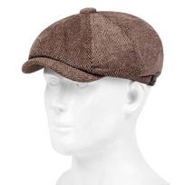 Mados naujienų skrybėlės Vyrai Silkės plokšti kepuraitės Moterys Britų Gatsby kepurės Rudens žieminės vilnos beretės skrybėlės dažytojos kepurės ruda