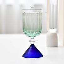 1vnt Creative Ice Cream Cup Gradient Color Martini Stiklinis kokteilių puodelis Šampano Stiklinis Stiklinis Vakarėlis Namų Baro Gėrimai 1pcs