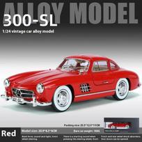 1/24 Mercedes-Benz 300SL 1936 Klasikinis Automobilis Lydinio Liejinys Automobilio Modelis Garsas Šviesa Vaikų Žaislas Kolekcionavimas Pomėgiai Gimtadienio Dovanos raudona