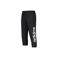 Adidas raidžių spaudos raišteliu sutraukiamos trumpos sportinės kelnės moterims Juodos AJ4586 S black