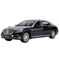1/24 Benz Maybach S600 Lydinio Metalo Automobilio Modelis Diecasts Metaliniai Žaisliniai Transporto Priemonės Automobilio Modelis Aukštos Simuliacijos Garsas ir Šviesa Vaikų Žaislas Dovana juoda