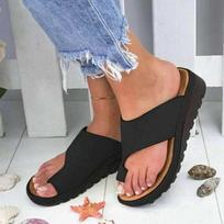 Moteriškos vasarinės šlepetės Ortopedinės bunionų korekcijai Šlepetės Minkštos lauko dėvėjimo šlepetės Platforminės moteriškos šlepetės Zapatos Mujer 35