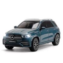 1/24 Benz GLE350 GLE visureigis lydinio modelis automobilis žaislas lietas metalas garsas ir šviesa automobiliniai žaislai vaikams transporto priemonė mėlyna