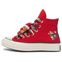 Converse Chuck 70 High X-Mas Gingerbread & Knit Sock - Red Unisex Sneakers Midnight-Clover Egret A12454C 37 brown