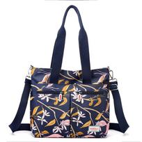 Moterims gėlių rašto rankinė Vintažinė peties rankinė Didelės talpos crossbody rankinė