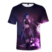 Vasaros Juokingi Arcane Jinx 3D Spausdinti Vyriški Trumpomis Rankovėmis Laisvalaikio Marškinėliai Visur Tinkančios Gatvės Aprangos Viršutiniai Drabužiai Marškinėliai Vyriški XXL