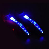 1 pora dviračio posūkio žibintų, naktinio važiavimo dviračiu saugos įranga, MTB vairo signalas su LED posūkio žibintu, įspėjamasis žibintas, priedai Blue Light juoda