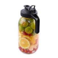 09/1.8L Cold Brew Coffee Maker With Stainless Steel Filter, Glass Coffee Pot,Leak Proof Lid, Make Iced Tea Juice Milk for Fridge