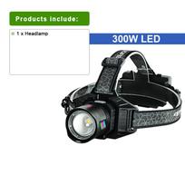 NAUJAS 250000LM galingas LED priekinis žibintas, įkraunamas žibintas, lauko priartinimo vandeniui atsparus darbo žibintas, itin ryškus medžioklės galvos žibintas
