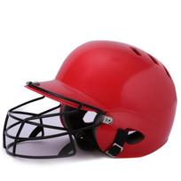 Jaunimo ir suaugusiųjų beisbolo smūgiavimo šalmas su apsauginiu veido ir ausų apsaugomis beisbolui/softbolui Children's Helmet Black