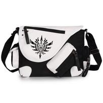 Anime Monster Hunter Patent Leather Canvas Backpack & Shoulder Messenger Bag monster hunter spalvotas krepšys juodos spalvos