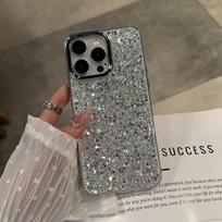 Prabangus Blizgučiais Blizgantis Smūgiams Atsparus Telefono Dėklas iPhone 16 15 14 13 12 11 Pro Max Plus Minkštas Apsauginis Dėklas su Bamperiu For iPhone 16 Pro Max&CHINA&Silicon