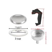 Espreso Moka kavinuko atsarginės dalys Pastaba Pakuotės turinys 3 Cup