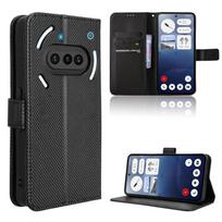 Atlenkiamas dėklas telefonui Nothing (3a) Odinis dėklas [Atverčiamas vintažinis odinis] Piniginė Smūgiams atsparus Patvarus Retro telefono dėklas for Nothing Phone (3a) juoda
