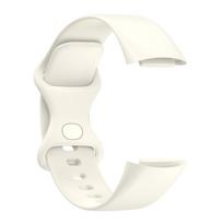 Lygus silikoninis dirželis, skirtas „Fitbit Charge 6/5“, su atvirkštine sagtimi Small (5.5-7.8 inches) abrikosas