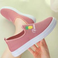 Laisvalaikio tinklelio batai, Fly Woven tinklelio viršus, kvėpuojantys sportbačiai moterims 36 rožinė