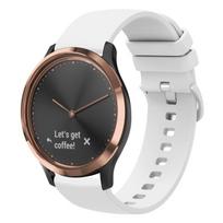 Garmin Vivomove HR Sport 20mm vientisos spalvos minkštas silikoninis laikrodžio dirželis For Garmin Vivomove HR Sport balta