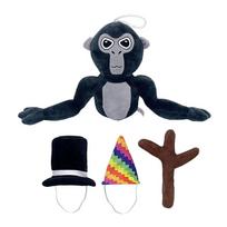 Naujausias Gorilla Tag Beždžionės pliušinis žaislas Lėlės Mielas animacinis gyvūnas Iškamšytas minkštas žaislas Gimtadienio Kalėdų dovana vaikams 50cm,3-piece set juoda