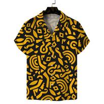 Vyriški dizainerių drabužiai 3D spausdinimo marškiniai Oversized Vasara 2025 Kelionės Havajai Paplūdimys Havajų Harajuku raštas Camisa Masculino Apykaklė XXL