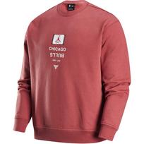 Jordan X NBA Collaboration Chicago Bulls Logo Fleece Crewneck Fashion Pullover Long Sleeve Sweatshirt Men sweatshirt Canyon-Rust FV8344-691 M