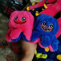 Pliušinė lėlė Laikas lėlė Apie dešrainio monstro lėlė Raudona Mėlyna monstro lėlė Mėlynas velnias pliušinis žaislas as shown
