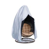 Sandėlyje Vandeniui atsparus Dulkėms atsparus Pakabinamos kėdės užvalkalas lauko sūpynėms ir kiaušinio lukšto kėdėms 115*190cm Single (With Zipper) sidabras