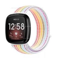 Nailoninis dirželis Fitbit Versa 4 3 2 Lite išmaniojo laikrodžio apyrankės pakeitimas Laikrodžio apyrankė Fitbit Sense 2 kilpa Correa apyrankė versa 2 or versa  lite