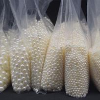 Rankų darbo imitaciniai perlai, apvalūs karoliukai: „Pasidaryk pats“ papuošalų priedai, tiesi skylė, dervos medžiaga (4-30 mm) 18mm 85pcs Half Pound