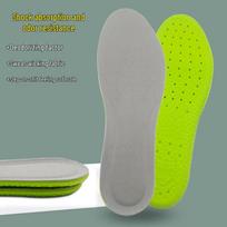 In-Stock Sports Deodorant Insoles - Sweat-Absorbent, Breathable, Comfortable, Shock-Absorbing, Soft & Anti-Odor. Size 43-44 pilka spalva