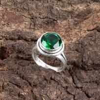 Chromas Diopsidas Brangakmenis 925 Sterlingas Sidabras Papuošalai Rankų Darbo Unisex Žiedas Dovana RR-11-1 4