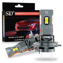 2 vnt. 30000LM H4 H7 LED priekinių žibintų lemputės Mini Turbo H11 LED H8 9005 HB3 9006 HB4 H1 H3 80W Automobilio rūko žibintas Priekinis žibintas Automatinė Plug&Play lemputė 6500K Balta H7
