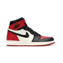 Air Jordan 1 Retro High OG Bred Toe Vyriški sportbačiai Gym-Red Summit-White-Black 555088-610 44.5