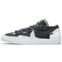 sacai x Nike Blazer Low Geležies Pilkumo Unisex Sportbačiai Balti DD1877-002 44 black
