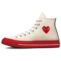 Comme des Garçons Play x Converse Chuck 70 High Pristine Red Unisex Kedai Cream Egret A01794C 35