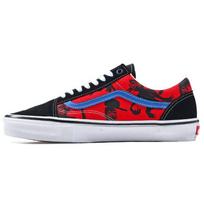 „Krooked x Vans Skate Old Skool Natas For Ray Barbee“ unisex sportbačiai juodi dykumos raudonumo VN0A5FCBAPC 36.5