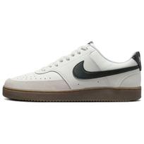Nike Court Vision Low Balti Juodi Gumos Padai Vyriški Sportbačiai Sail Light-Orewood-Brown FQ8075-133 44.5