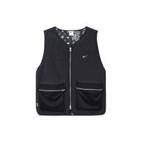 Nike vientos spalvos logotipo spaudinio užtrauktuku liemenė vyriškos liemenės Juoda DV9494-010 L