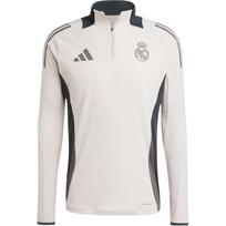 Adidas Real Madrid Tiro 24 Competition Aeroready Logo Striped Print Stand Collar Pullover Comfortable Slim Fit Long Sleeve Football Shirt IT5133 XL