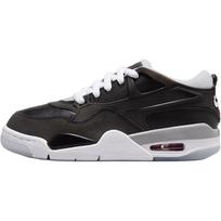 Air Jordan 4 RM GS Juodi Metalizuoti Vaikų Sportbačiai Vilko Pilkos Spalvos Balti Ugninės Raudonumo HV5187-010 36