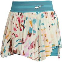 Nike Court Dri-FIT Slam Sunkus Visas Raštas Greitai Džiūstanti Sijonas Teniso Apatiniai Moteriški apatiniai Kokoso Pienas DX5415-113 XL
