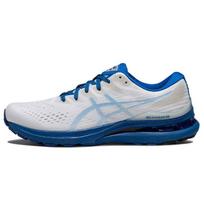 Asics Gel-Kayano 28 Amortizacija Apsauga Audinys Sintetinė Oda Žemi Oro Pagalvėlė Bėgimo Maratono Batai Vyriškas Kedas Baltas Mėlynas 1011B426-100 40.5