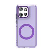Skirta Motorola Moto Edge 50 Neo magnetinis matinis saldainių spalvos telefono dėklas, skirta Motorola G35 5G S50 permatomas matinis smūgiams atsparus dangtelis For Moto Edge 50 Neo violetinė