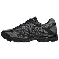 Asics Gel-Flux 4 Patogūs Universalūs Audinys Sintetinė Oda Patvarūs Kvėpuojantys Atšokantys Žemi Bėgimo Bateliai Vyriškas Kedas Pilkas Juodas 1011A614-032 40.5