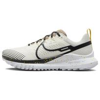 Nike React Pegasus Trail 4 Šviesiai dramblio kaulo juodos geltonos sportbačiai DJ6158-100 44.5