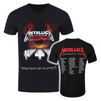 Metallica marškinėliai Master Of Puppets Europos turas 86 Rock Naujas Juodas Oficialus 2XL