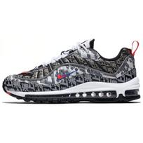 Nike Air Max 98 Šanchajaus maratonas Kinijos išskirtiniai 'Juodi Balti Pilki' Moteriški Laisvalaikio Batai BV6956-106 36.5