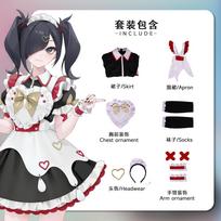 Needy Girl Overdose Maid Dress Amechan K Angel Cosplay Costume Jirai Kei Game Full Set Chou Zetsu Sai Kawa Ten Shi Chan M