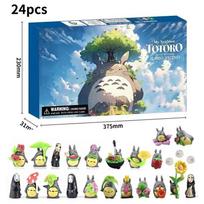 Totoro Kalėdinė Lėlė Modelis 24 Dienų Atgalinės Ataskaitos Advento Kalendorius Žaislas Šventės Dovana Totoro A