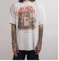 Vintažiniai 90-ųjų Black Sabbath Mob Rules Balti marškinėliai Unisex 4XL